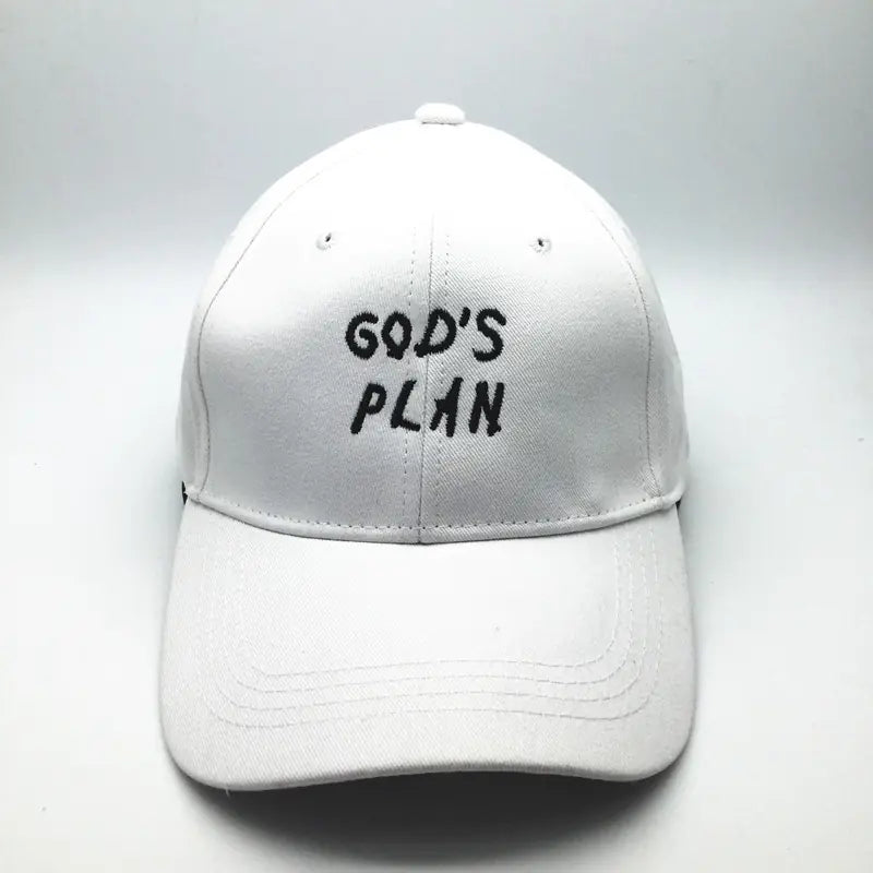 Gorra de Béisbol de Algodón GOD'S PLAN con Bordado