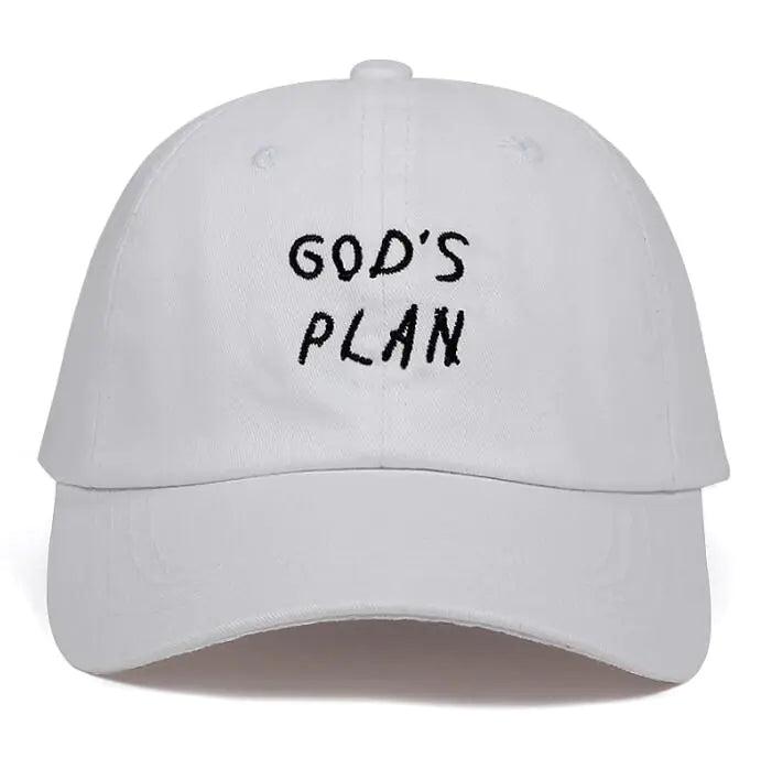 Gorra de Béisbol de Algodón GOD'S PLAN con Bordado