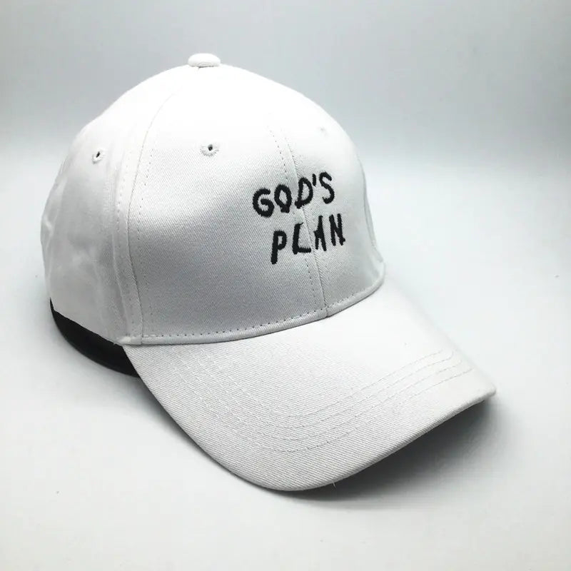 Gorra de Béisbol de Algodón GOD'S PLAN con Bordado