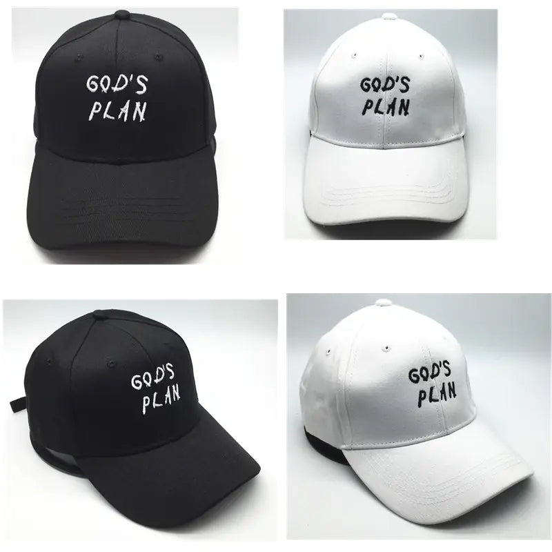 Gorra de Béisbol de Algodón GOD'S PLAN con Bordado