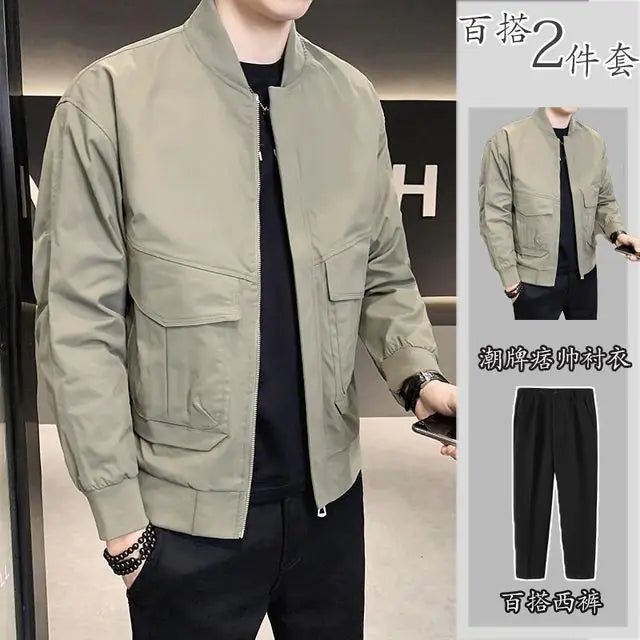 Conjunto de Chándal de Alta Gama para Hombre con Chaqueta y Pantalones