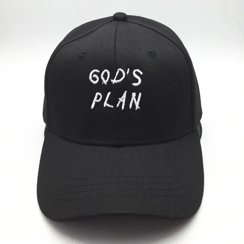Gorra de Béisbol de Algodón GOD'S PLAN con Bordado